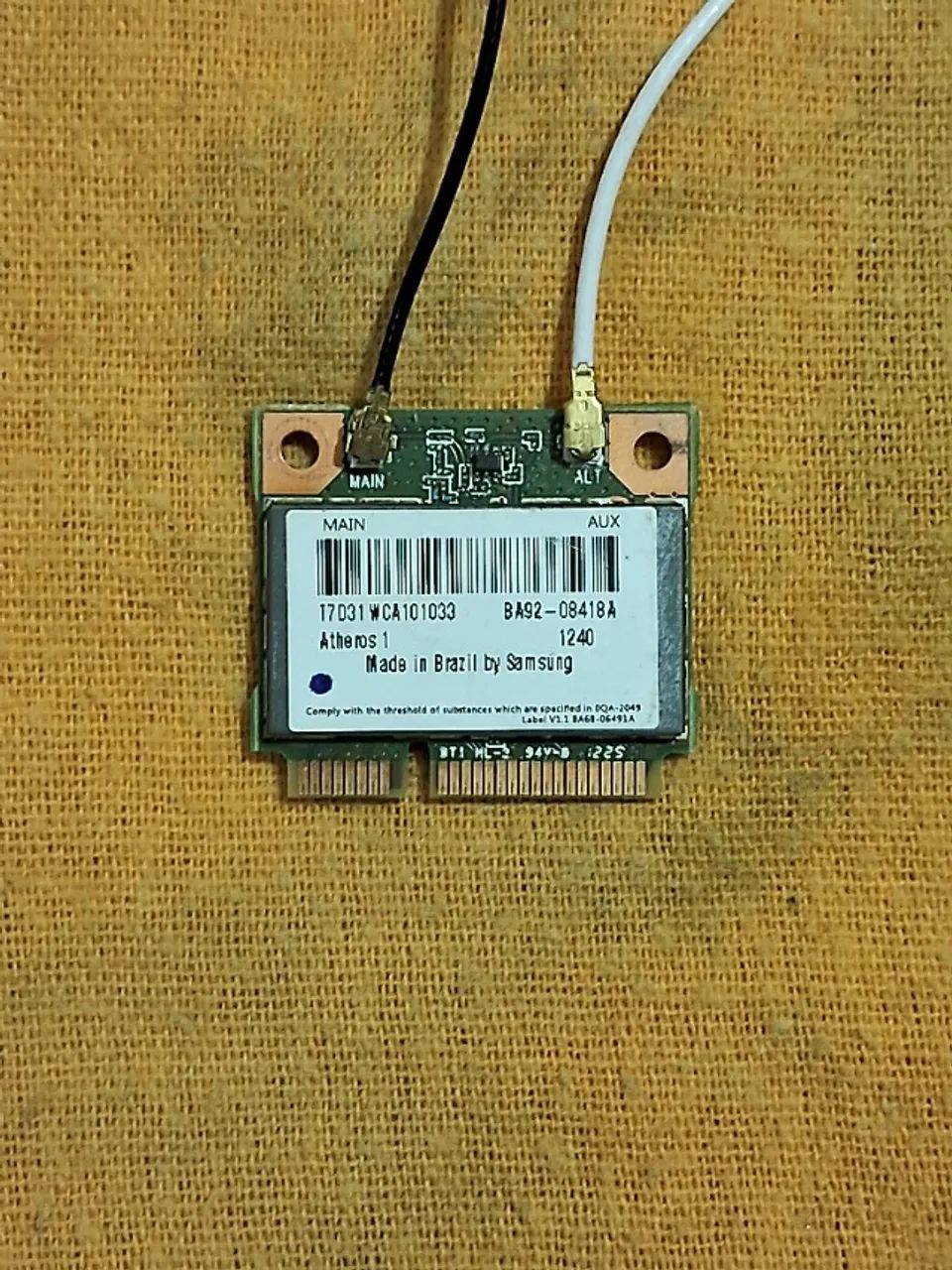 placa de rede sem fio Wi-Fi + Bluetooth Samsung