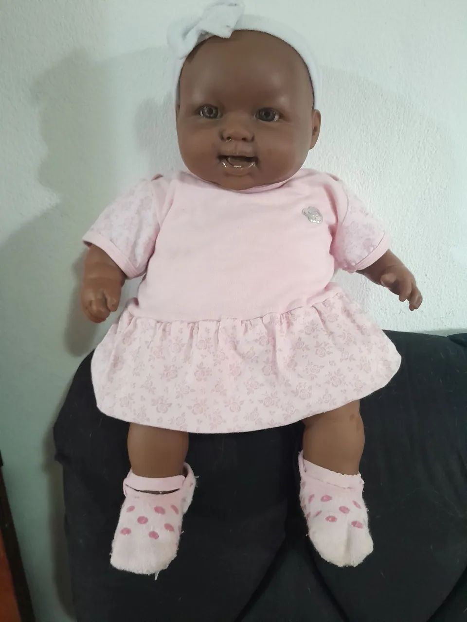 Linda bebê negra antiga  da cotiplas 