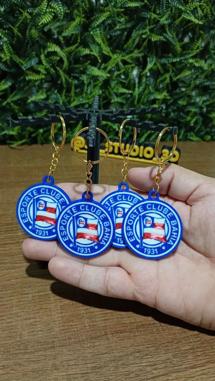 Kit 4 chaveiros do Bahia Tricolor Bahiano
