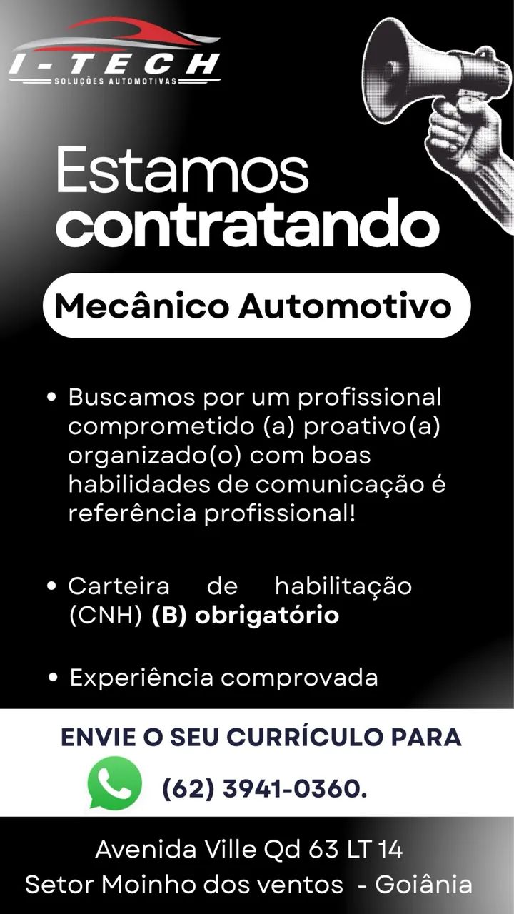 Contrata-se Mecânico 