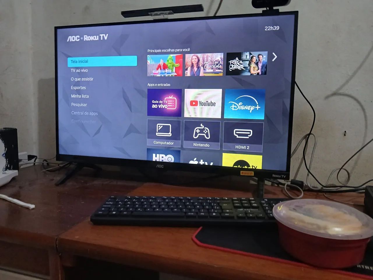 Smartv 32 polegadas aok rokutv - Foto 4