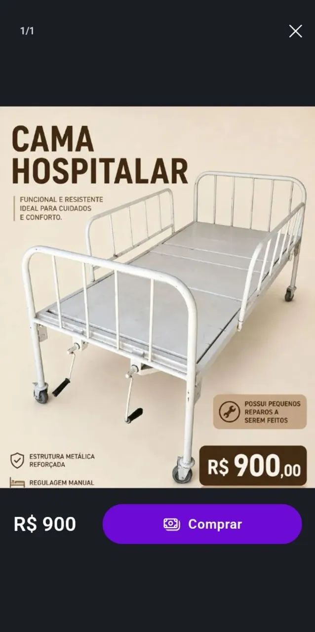 Cama de hospital 