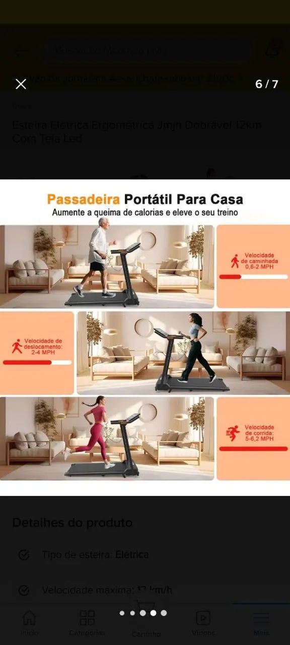Esteira ergométrica 100kg  - Foto 3