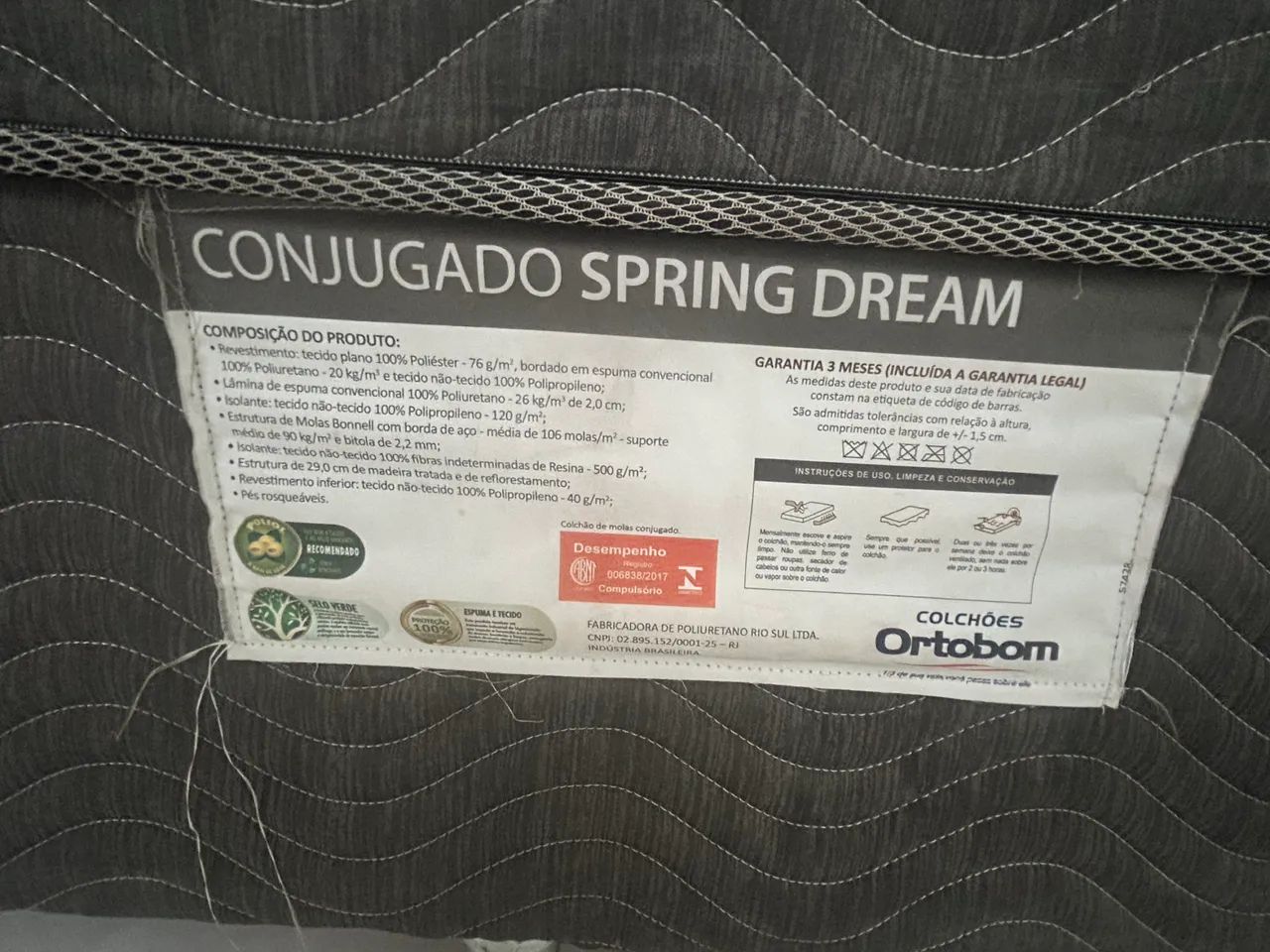 Cama casal conjugado ortobom 