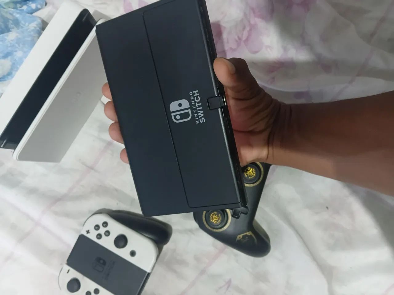 Nitendo switch Oled  troco por pc game - Foto 4