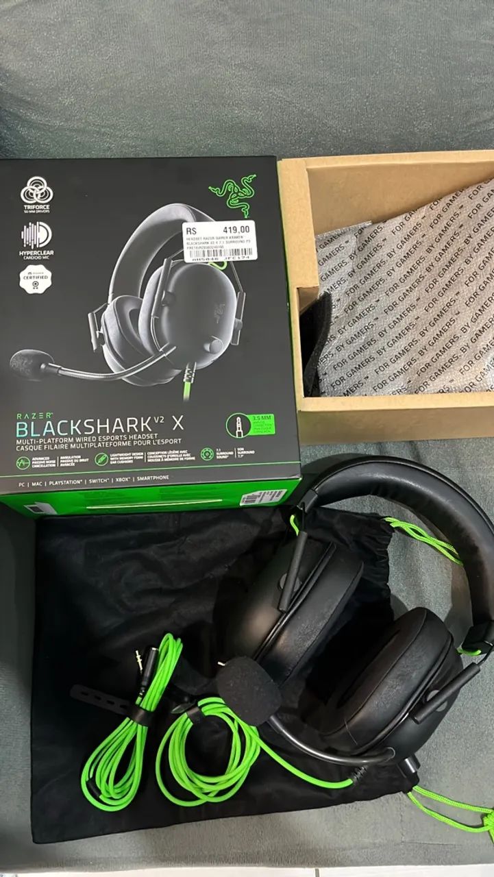 VENDO HEADSET RAZER BLACKSHARK V2 X - ORIGINAL - Foto 3
