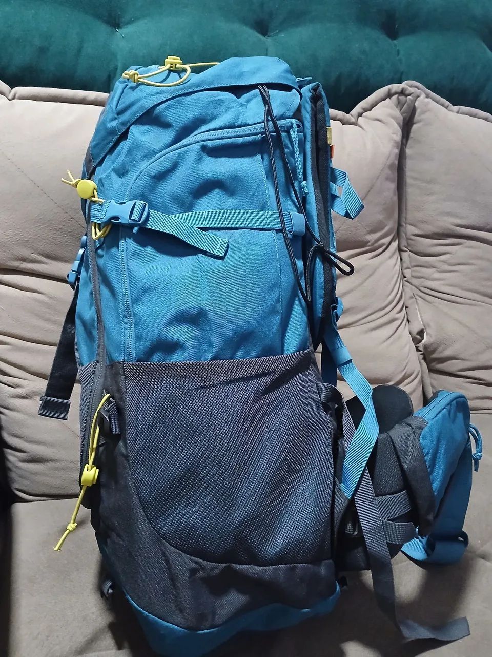 CARGUEIRA QUECHUA 60L AZUL SEMINOVA - Foto 2