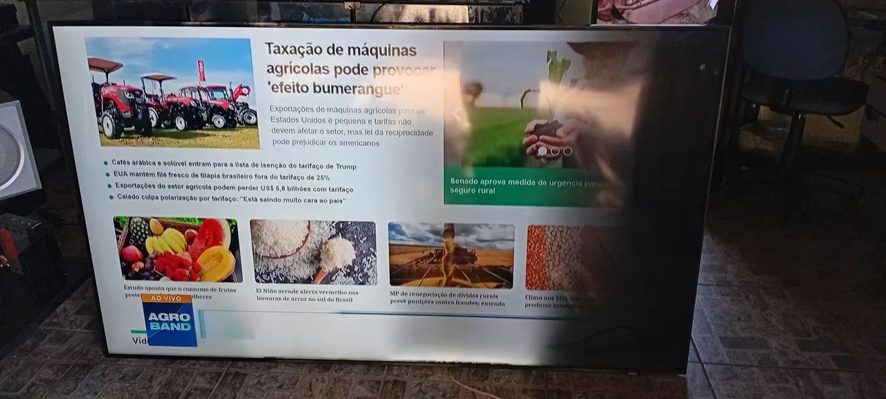 Tv Samsung 75 polegadas com defeito