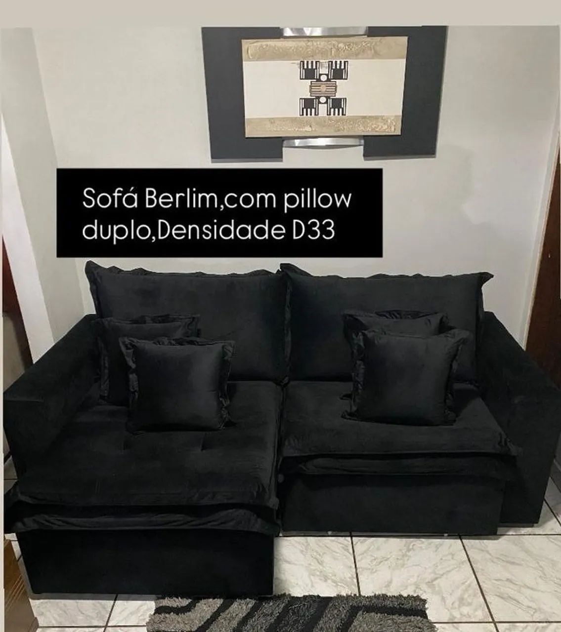 Sofá Retrátil luxo 2 metros 