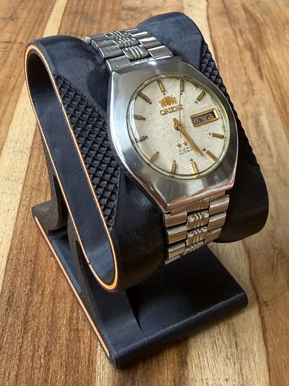 Relógio Orient Tristar White Dial Ufo - 1970 - Foto 3