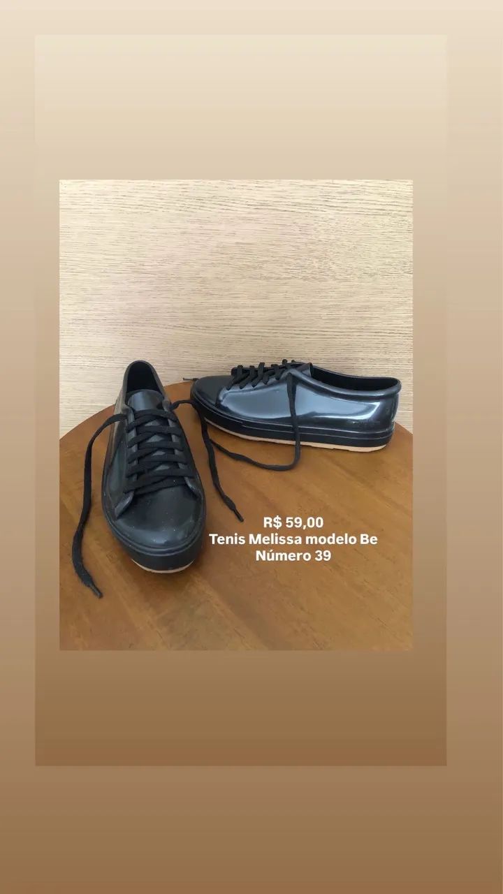 Tenis Melissa Preto 39 - Foto 2