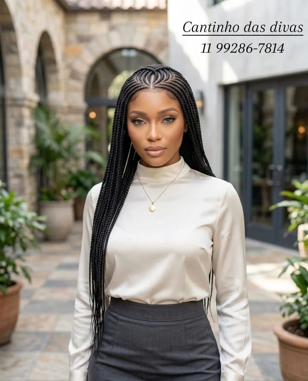 Lace box braids a pronta entrega  - Foto 2