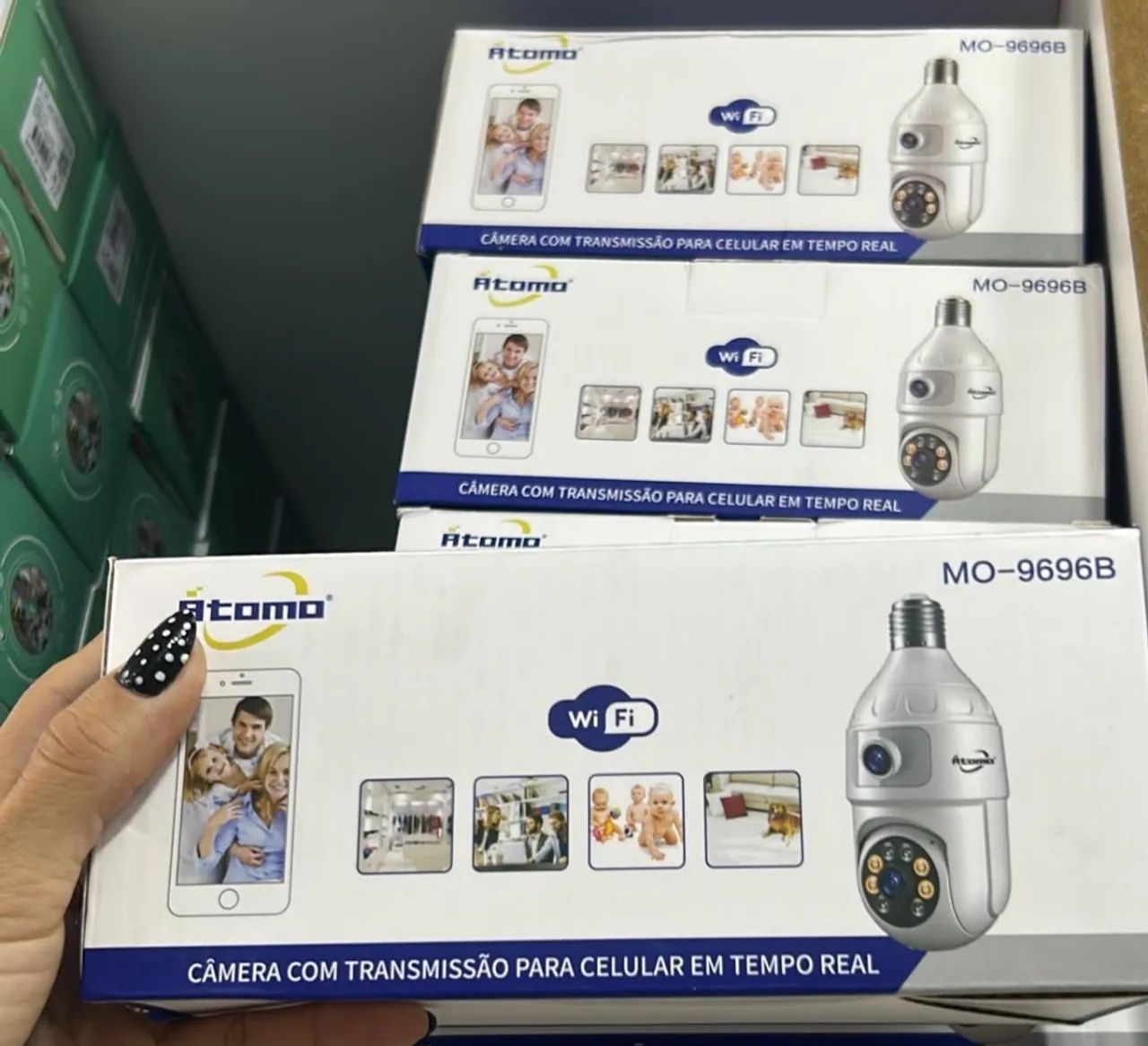 Câmera lâmpada dupla