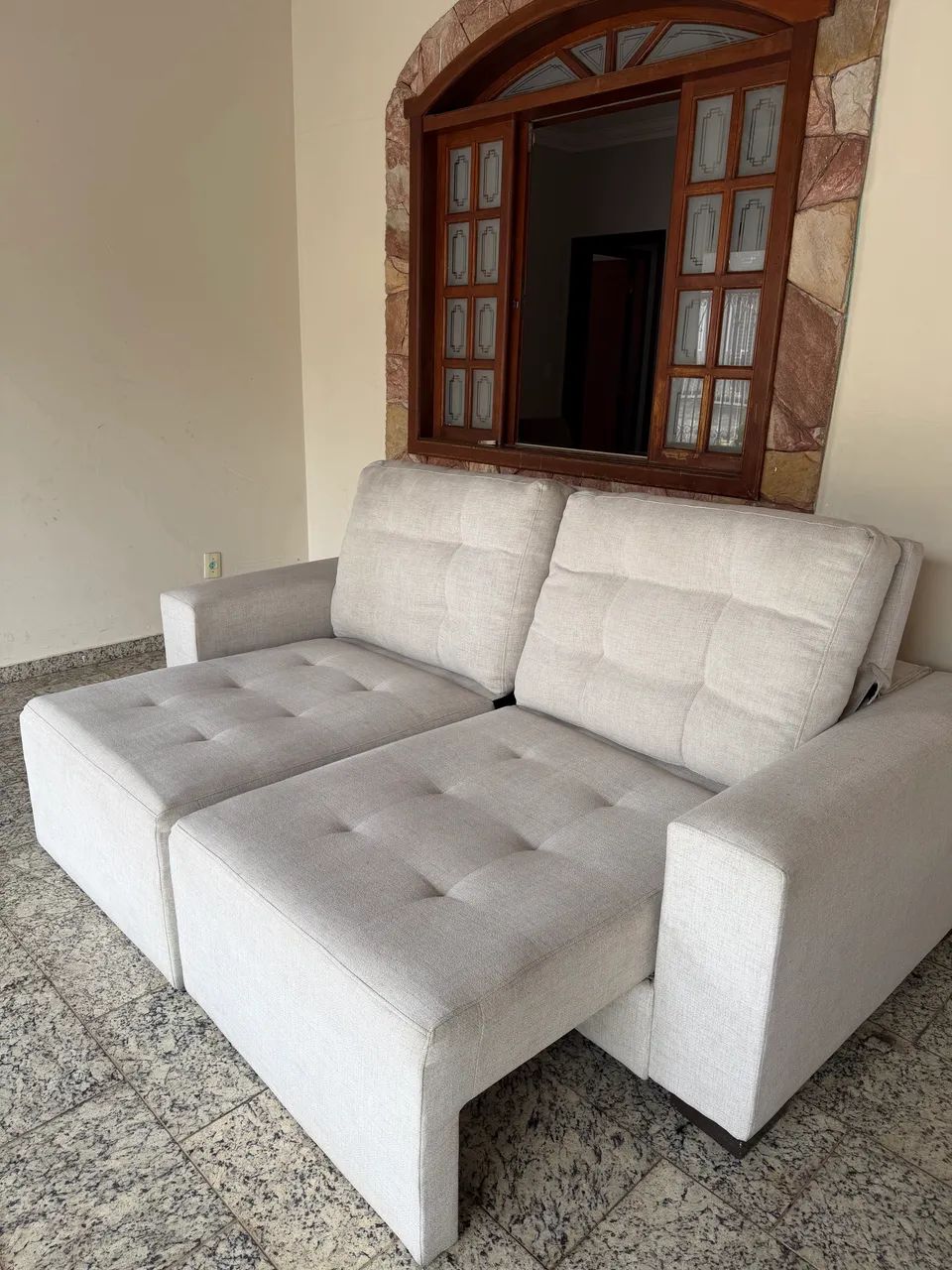 Sofá 2 módulos retrátil/inclinável - Foto 5
