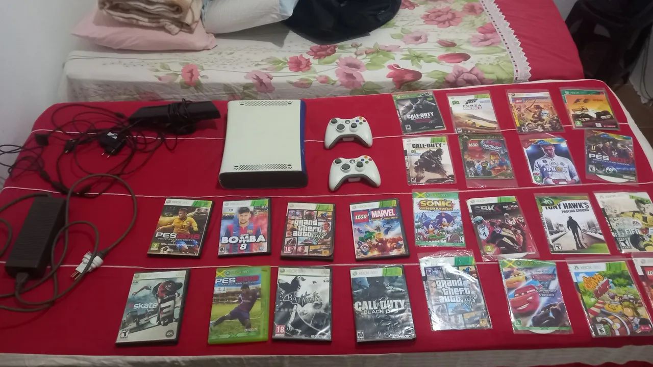 XBOX 360 + 24 JOGOS