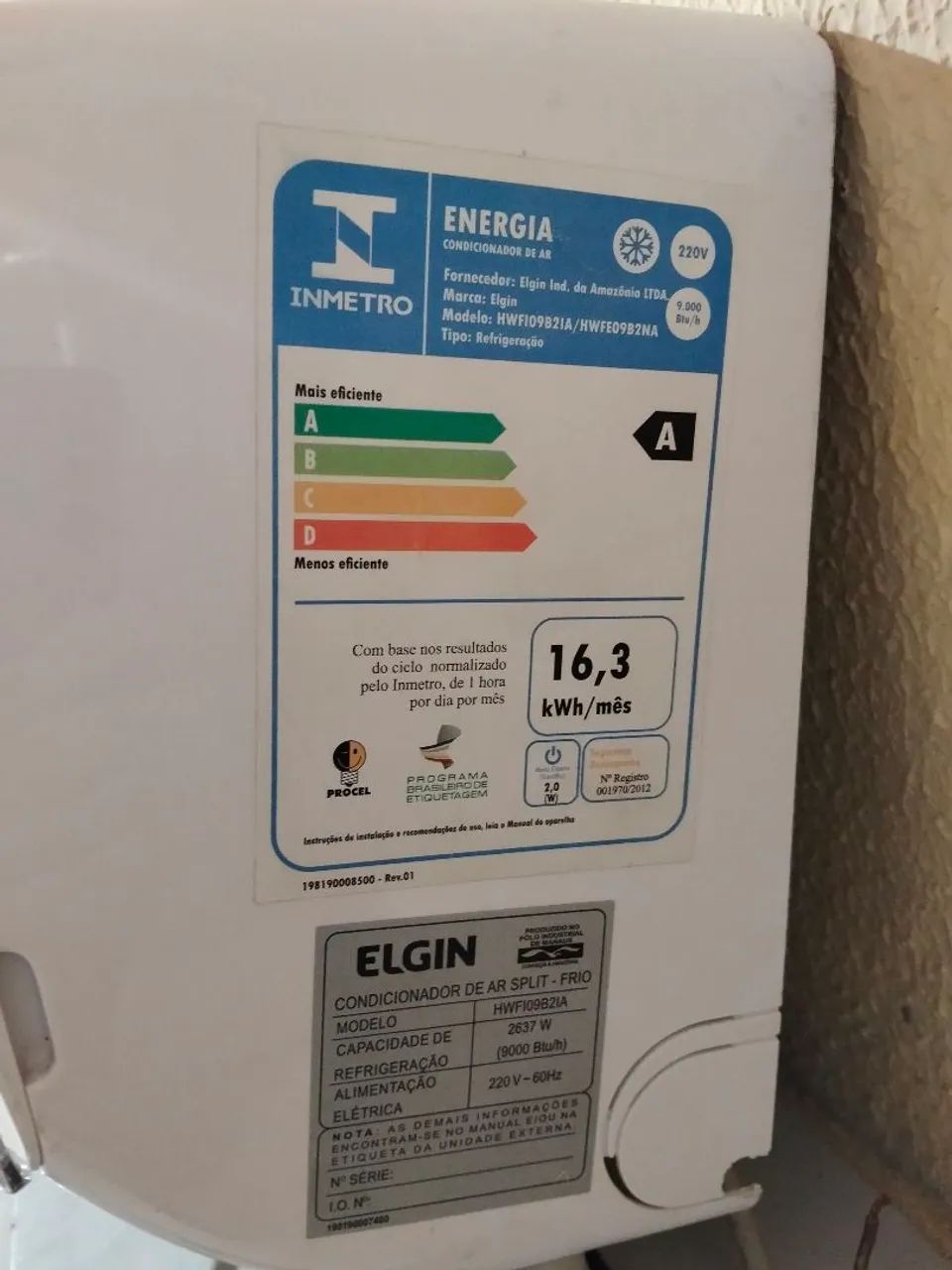 Ar-condicionado Elgin 9000btus - Foto 5