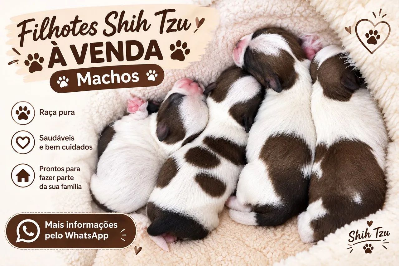 Filhotes de Shih Tzu MACHO