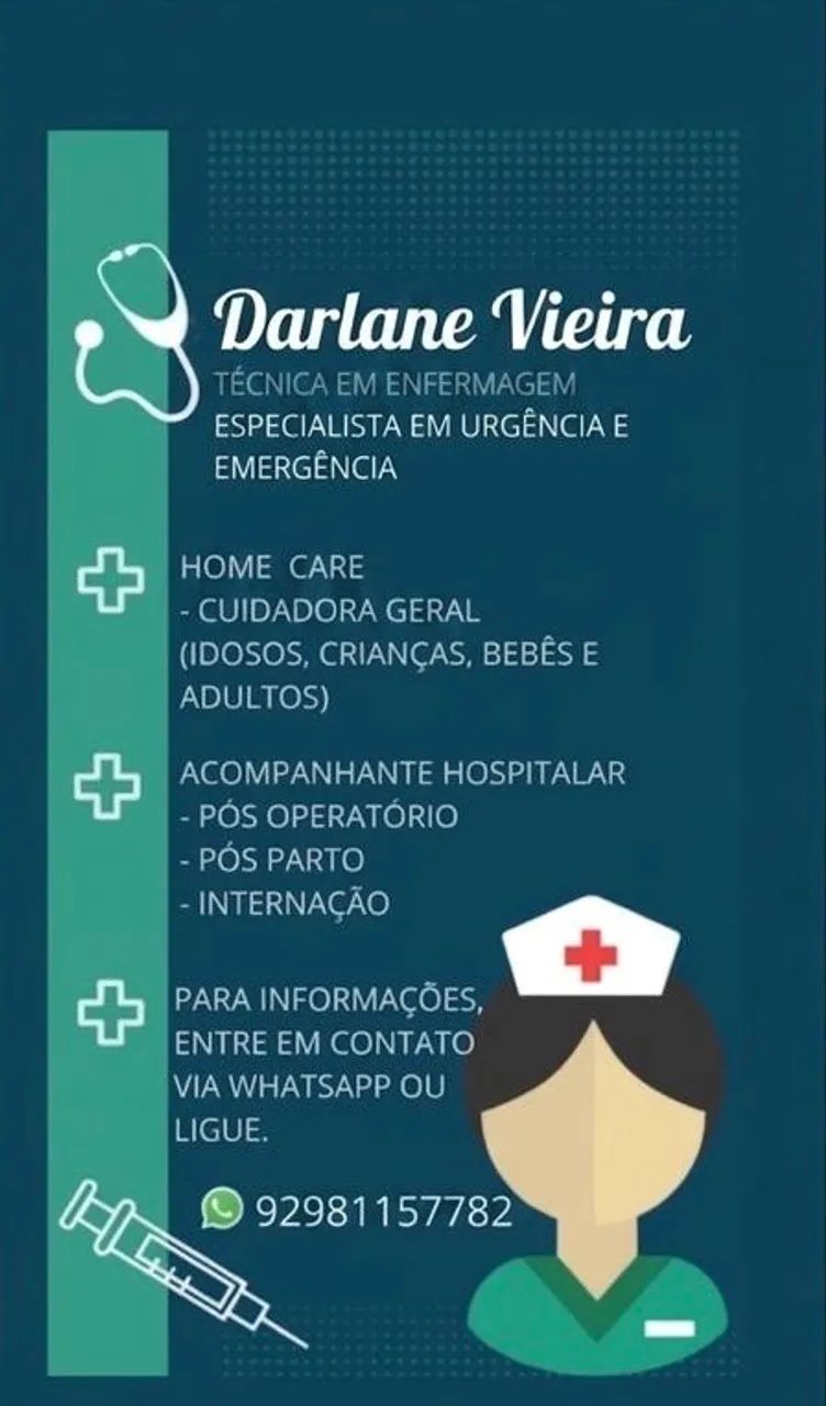 Disponível plantão noturno 