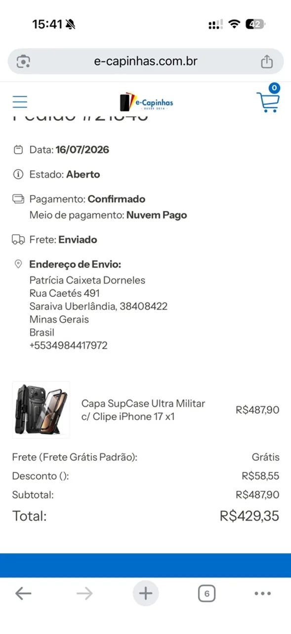 Capa de Celular para iPhone 17 Ultra Resistente Militar - Foto 2