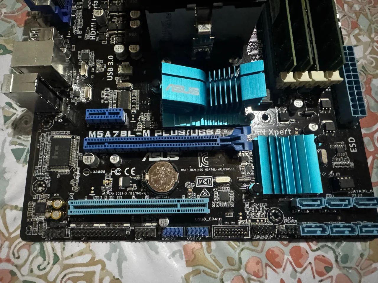 kit fx 6300 + cooler + placa mãe + 16gb de ram - Foto 3