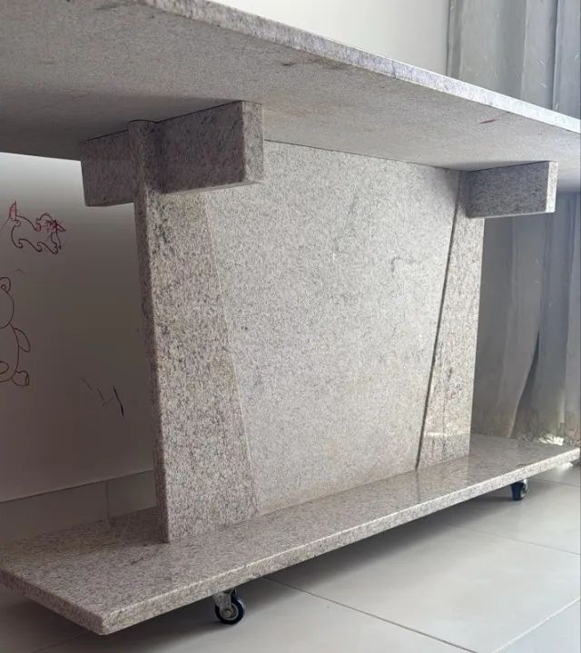 Mesa de granito branco siena - Foto 3