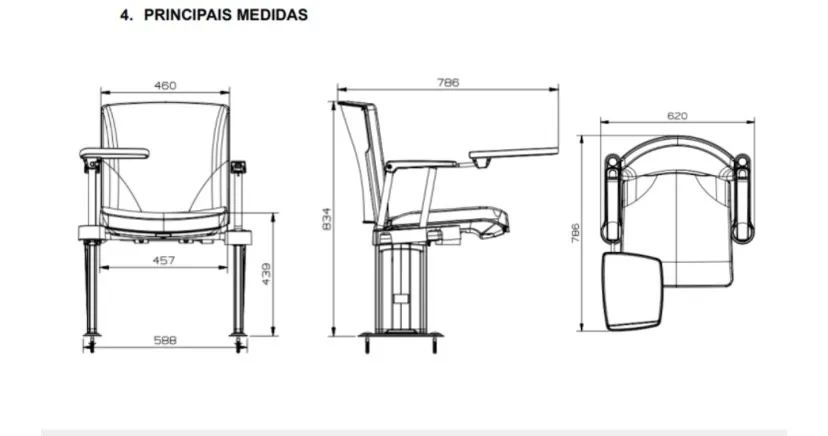 Poltrona para auditório e igrejas  - Foto 4