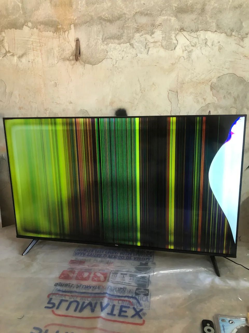 Tv TCL 50 polegadas com defeito na tela