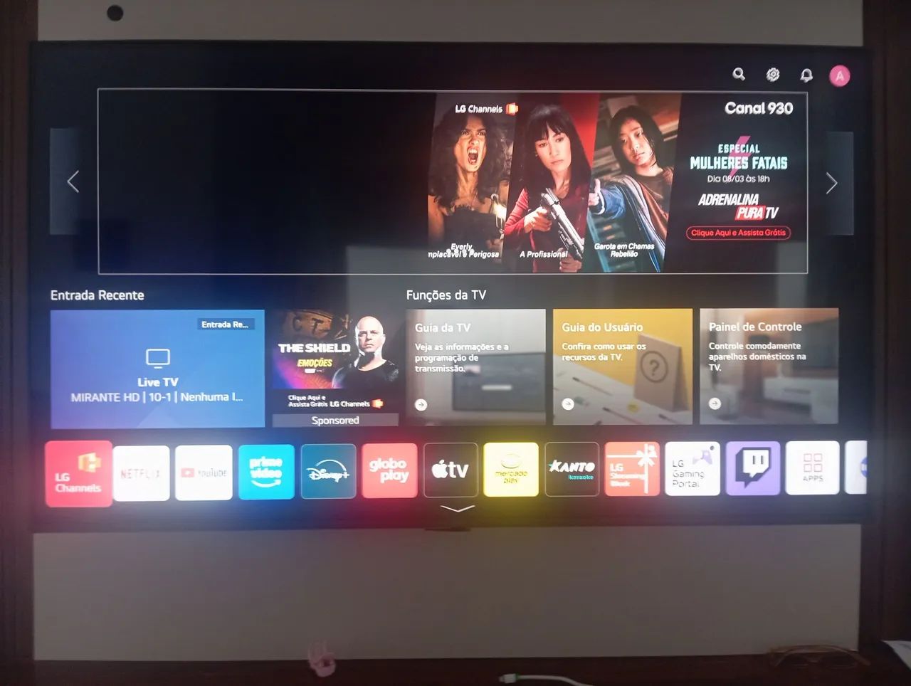 VENDE TV LG SMART 55 POLEGADS ,SEM DEFEITOS ,CONTROLE ORIGINAL !