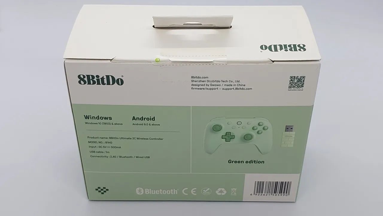 Controle 8BitDo sem fio Ultimate 2C Verde PC e Android lacrado - Foto 2