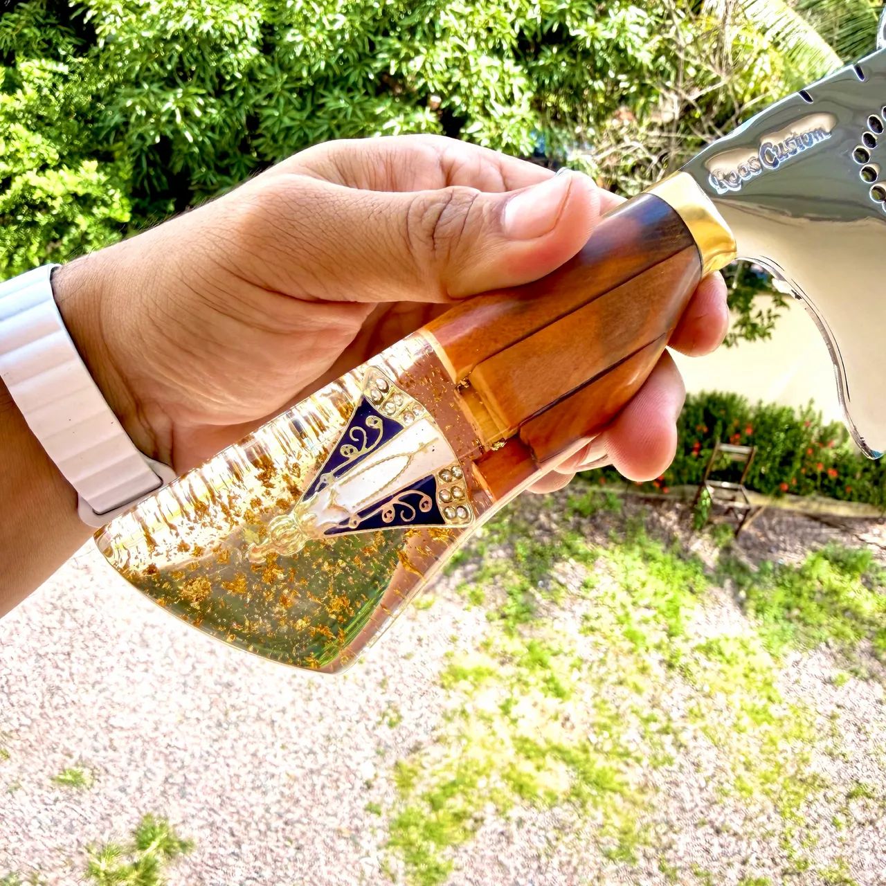 facas artesanais com cabo de madeira ,resina ,osso - Foto 3