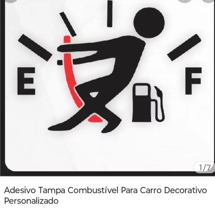 Adesivo para carro tampa de combustível ? - Foto 4