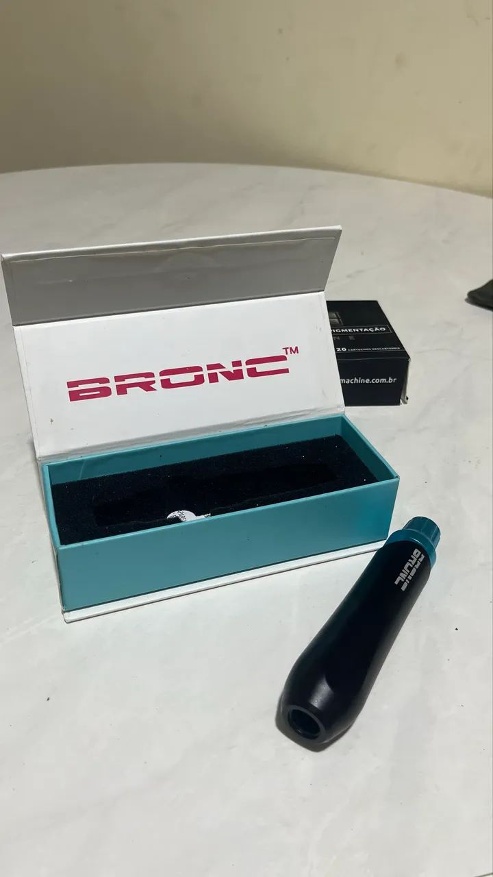 Máquina de tatuagem Bronc V6 Azul - Nova na caixa - Foto 3