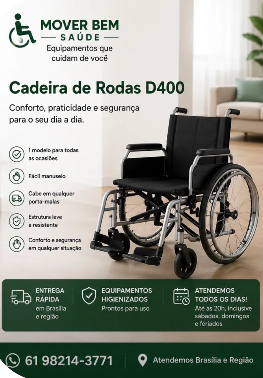 Aluguel de cadeira de rodas e mais..