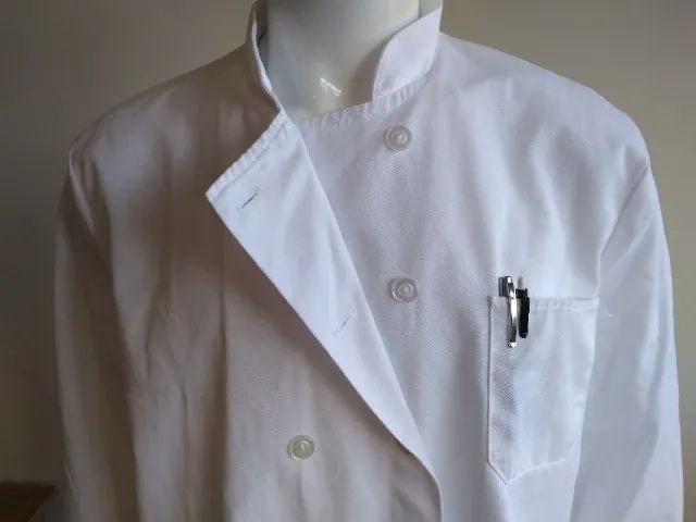 Dólmã Chef Manga Longa Branco - Foto 5