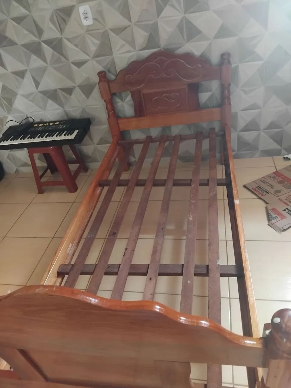 Cama de solteiro (angelim) - Foto 4