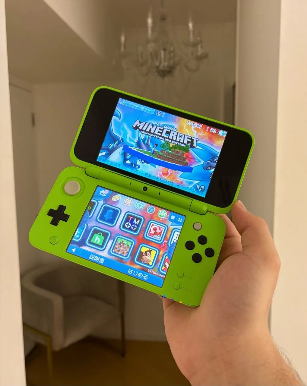 Nintendo MINECRAFT NEWニンテンドー2DS LL Nintendo new 2ds Xl edição Minecraft novinho com carregador e