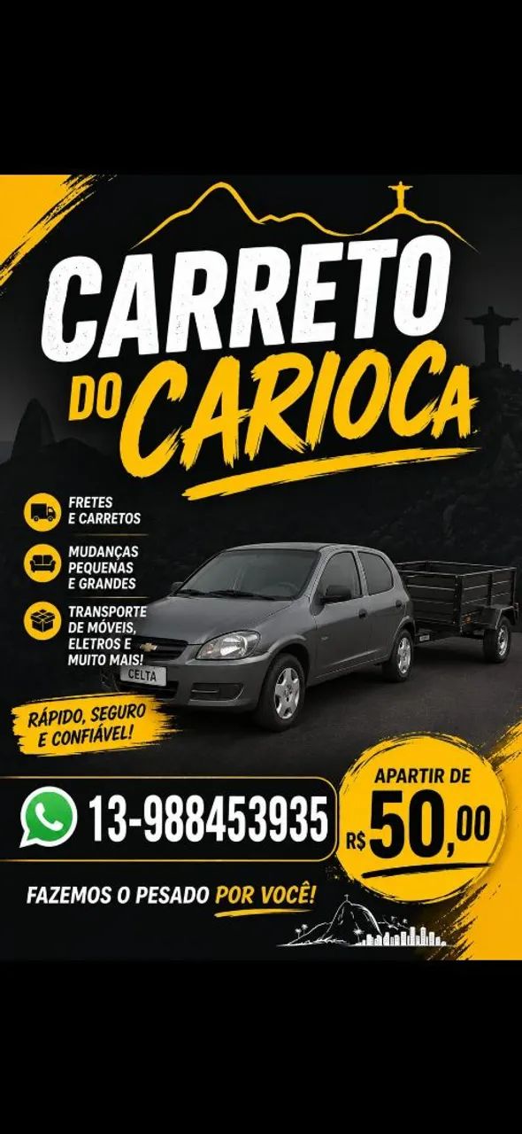 Carreto/ mudança 50,00**