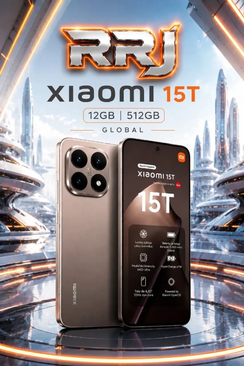 Xiaomi 15t 12GB 512GB GLOBAL - Celulares e Smartphones - Centro