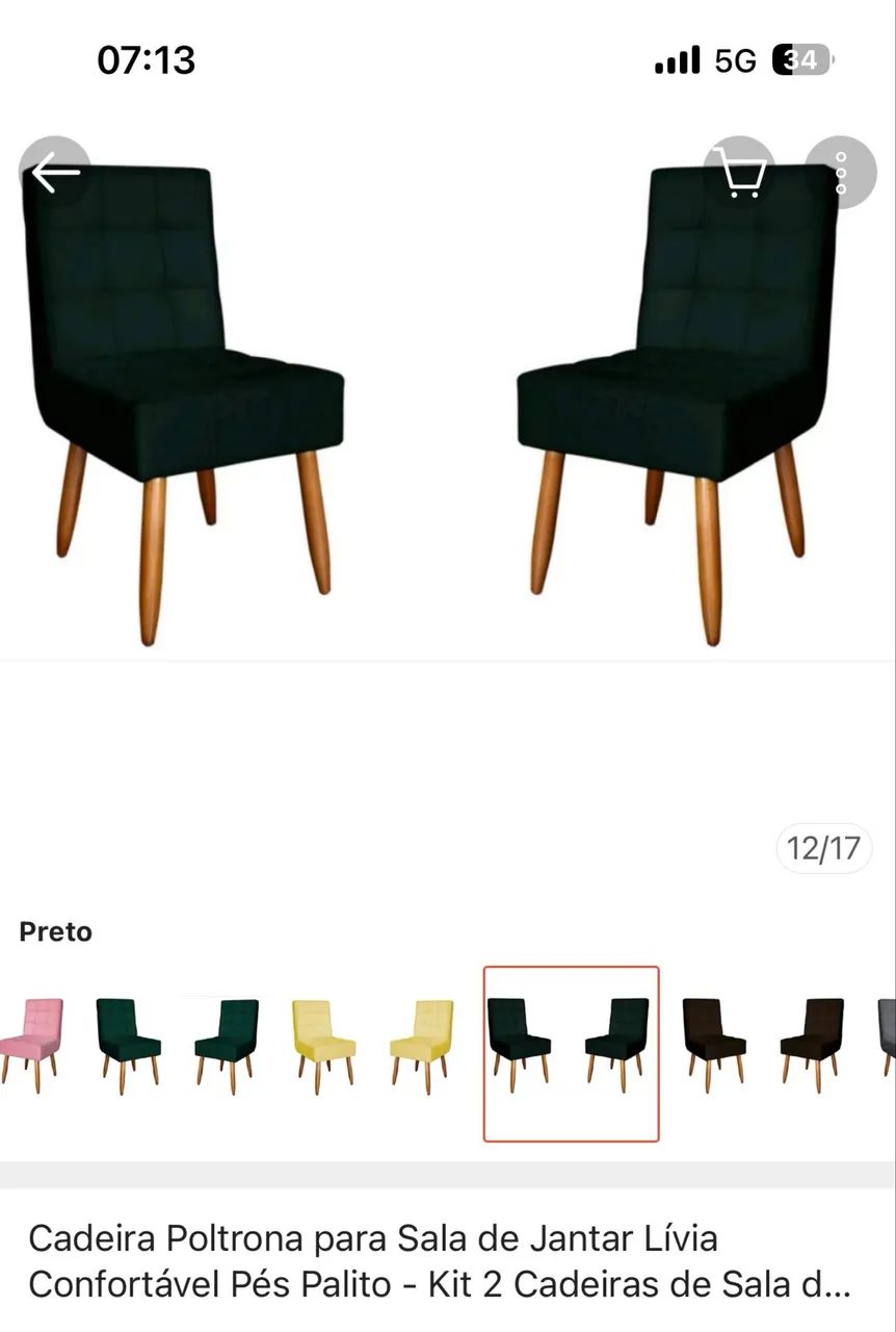 Cadeiras para mesa jantar ou cozinha  - Foto 2