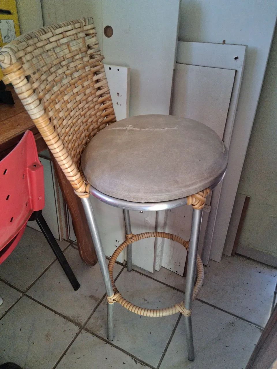 Mesa bistrô Inox e cadeira de alumínio  - Foto 2