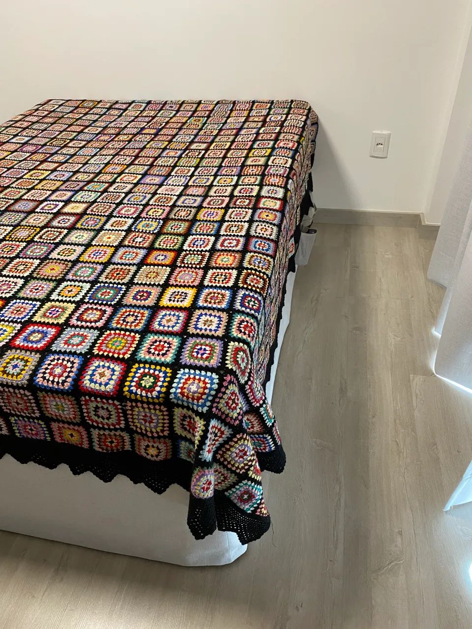 Colcha casal de crochê 