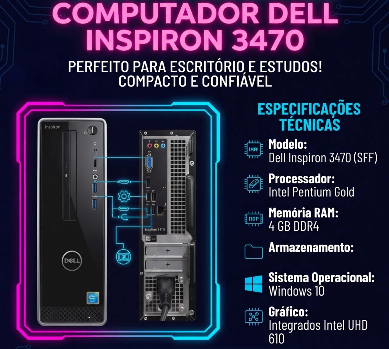 Desktop Dell inspiron 3470