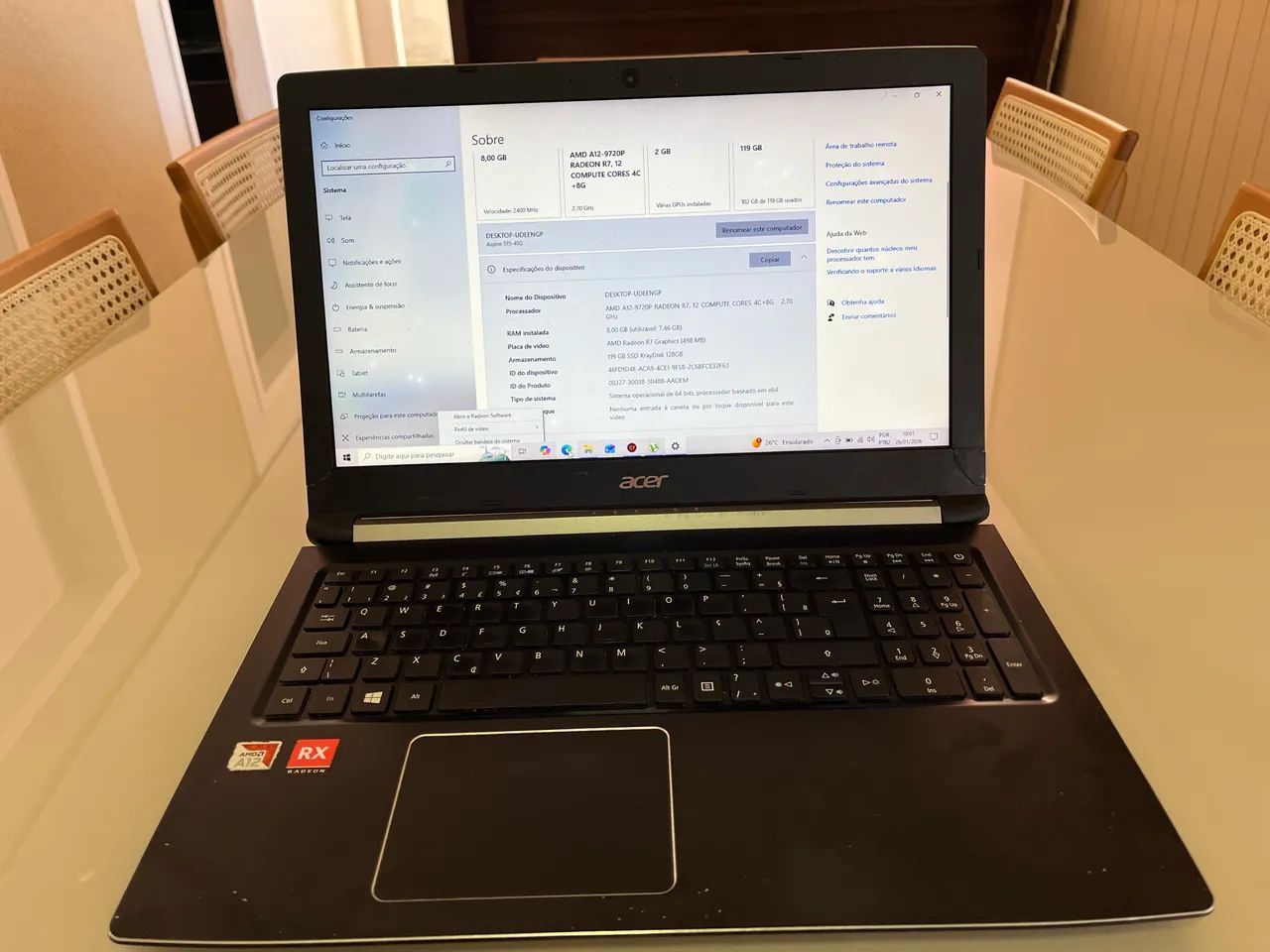 Notebook Acer Placa Vídeo dedicada 2G - Foto 3