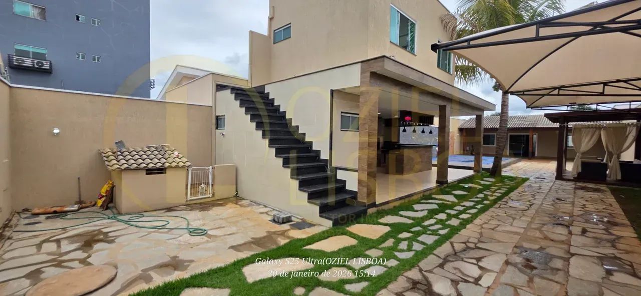 CASA NA LAJE 03 QUARTOS PISCINA CHURRASQUEIRA LOTE DE 400m² CONDOMÍNIO FECHADO RUA 03 VICE - Foto 16