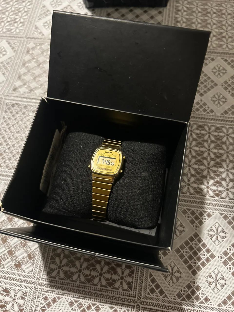 Relogio casio original dourado vintage