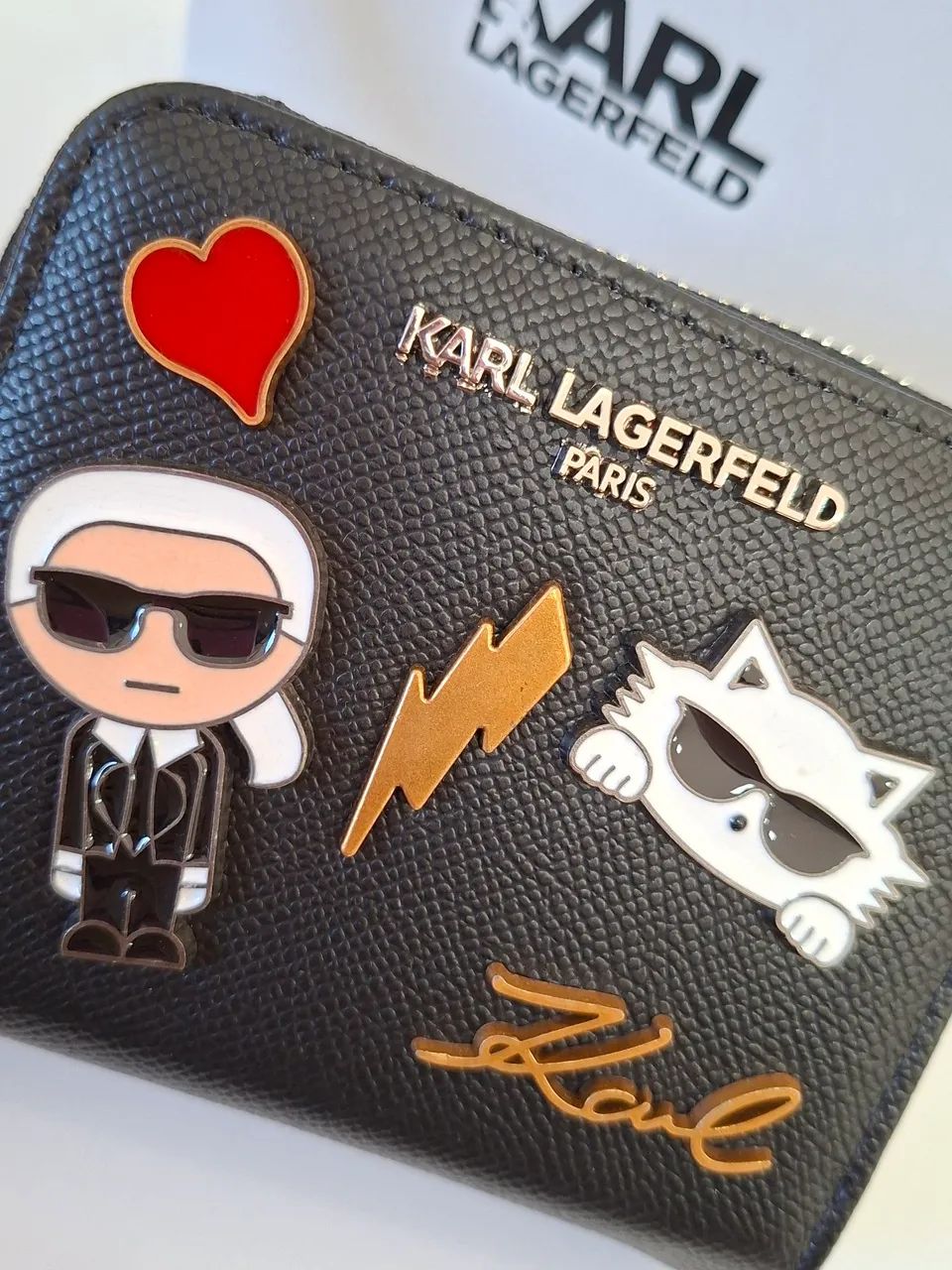 Carteira Karl Lagerfeld Preta  - Foto 2