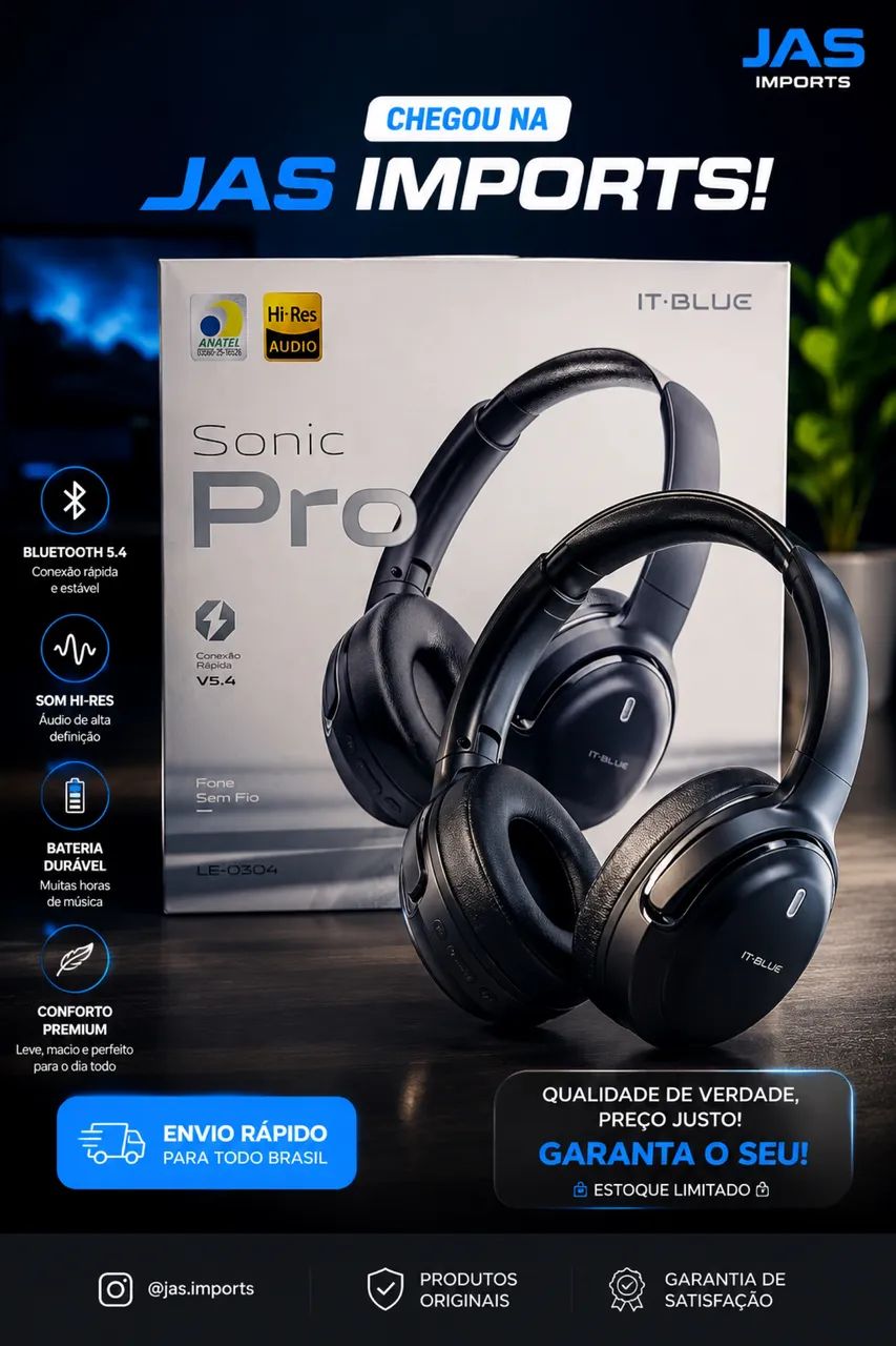 FONE DE OUVIDO IT-BLUE LE-0304 