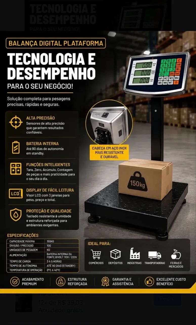 Balança De Plataforma Digital - Foto 2