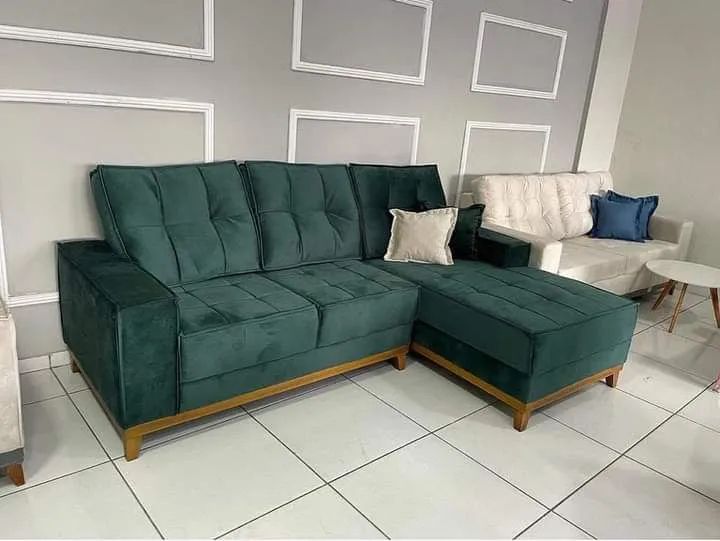 Sofá sheyse com base de madeira/ fábrica sob medida 