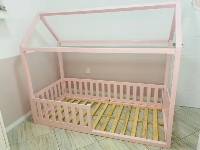 Cama montessoriana 100% madeira pinus - Foto 4